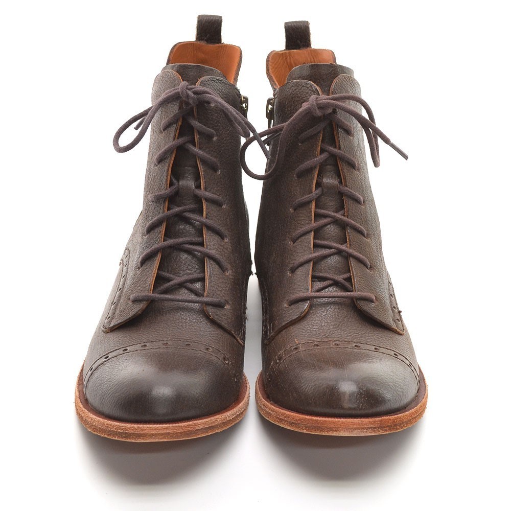 Kork-Ease Yoni Perf Cap Toe Lace Up Boots 36.5 / 6 New - Picture 3 of 8